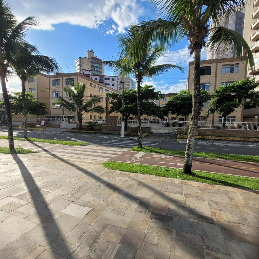 Kitnet Frente Pro Mar Em Vila Caicara, Portaria 24 Hs E Wifi Praia Grande  Esterno foto